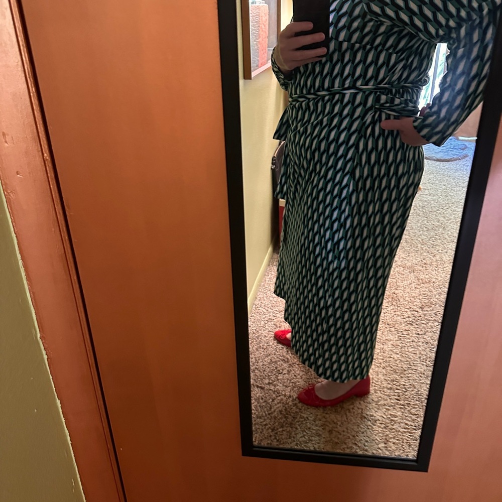 Diane Von Furstenberg for Target DVF x Target wrap dress 3X green - Picture 9 of 11